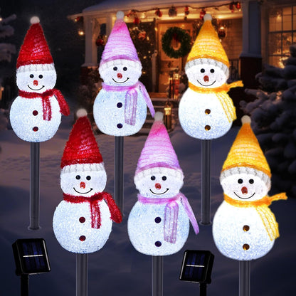 TAILERRI Luces solares de Navidad para camino, decoración al aire l...