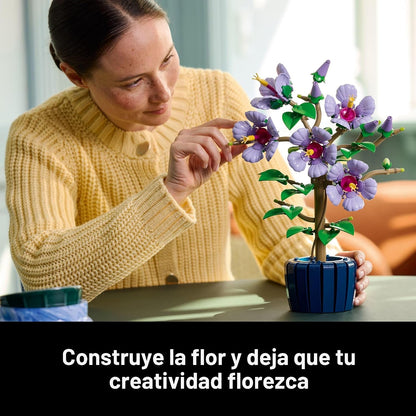 LEGO Botanicals - Juego de construcción de flores de hibisco, bloqu...