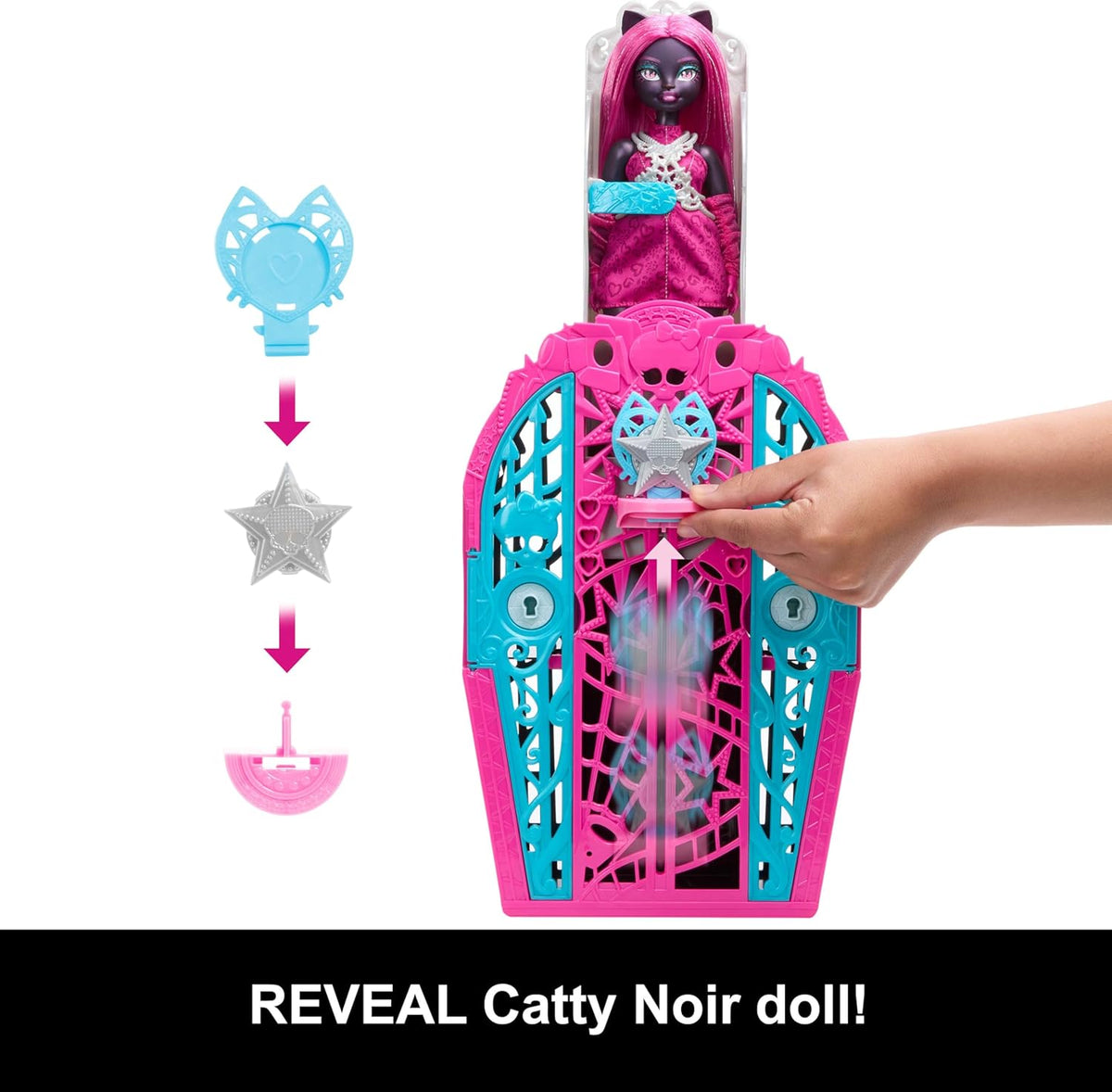 Set de muñeca Catty Noir de Skulltimate Secrets de Monster High y a...