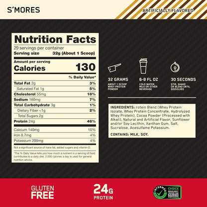 Optimum Nutrition New Flavor Gold Standard 100% proteína de suero e...