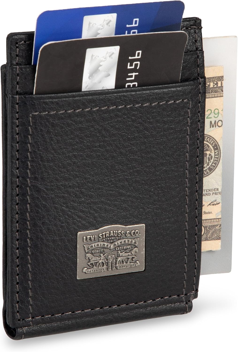 Levi's Cartera compacta para hombre con ranuras para tarjetas y...