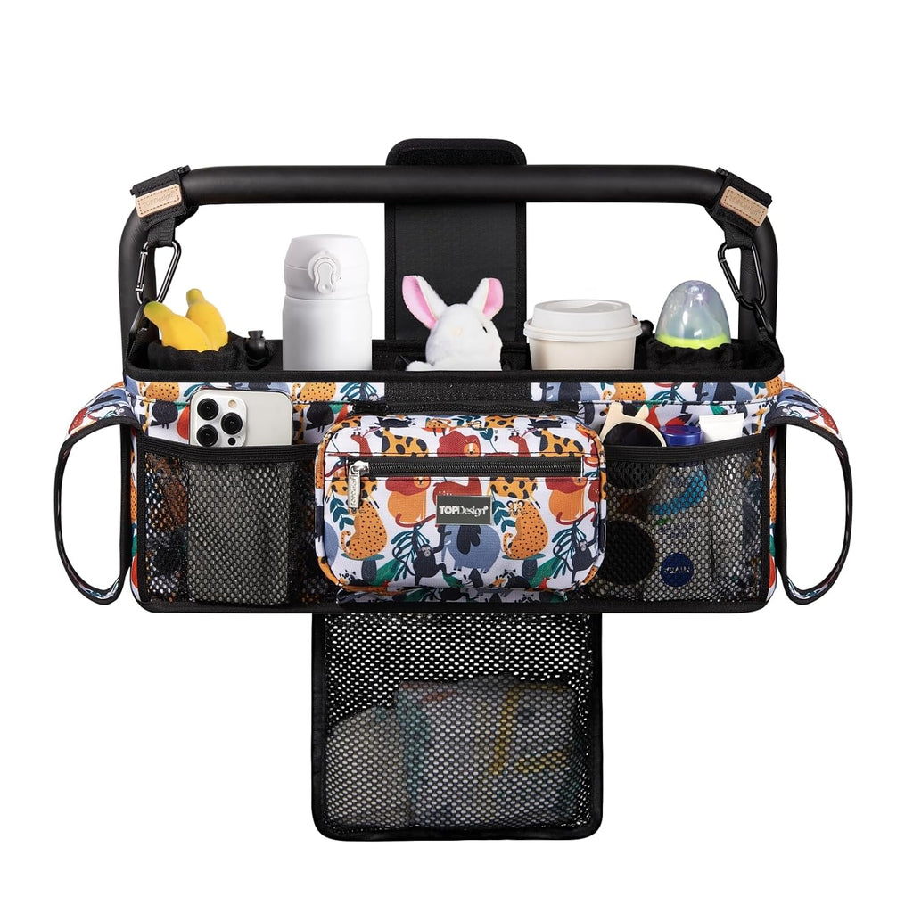 TOPDesign Organizador universal para cochecito de bebé, carrito dob...