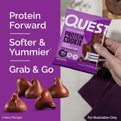 Quest Protein Cookie Mantequilla (doble chispa de chocolate) | 0.04...