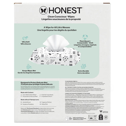 The Honest Company - Toallitas limpiadoras para bebé con 99% de agu...