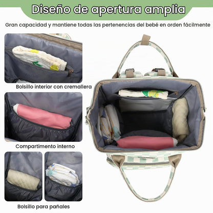 GAIVP Mochila para pañales de bebé para mamá, bolsa de pañales de v...