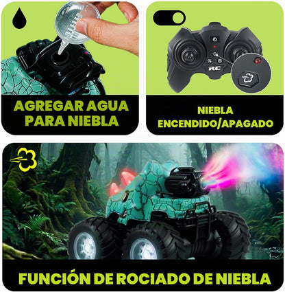 BEZGAR Monster Truck Toys, coches RC con spray de niebla y luz, dos...