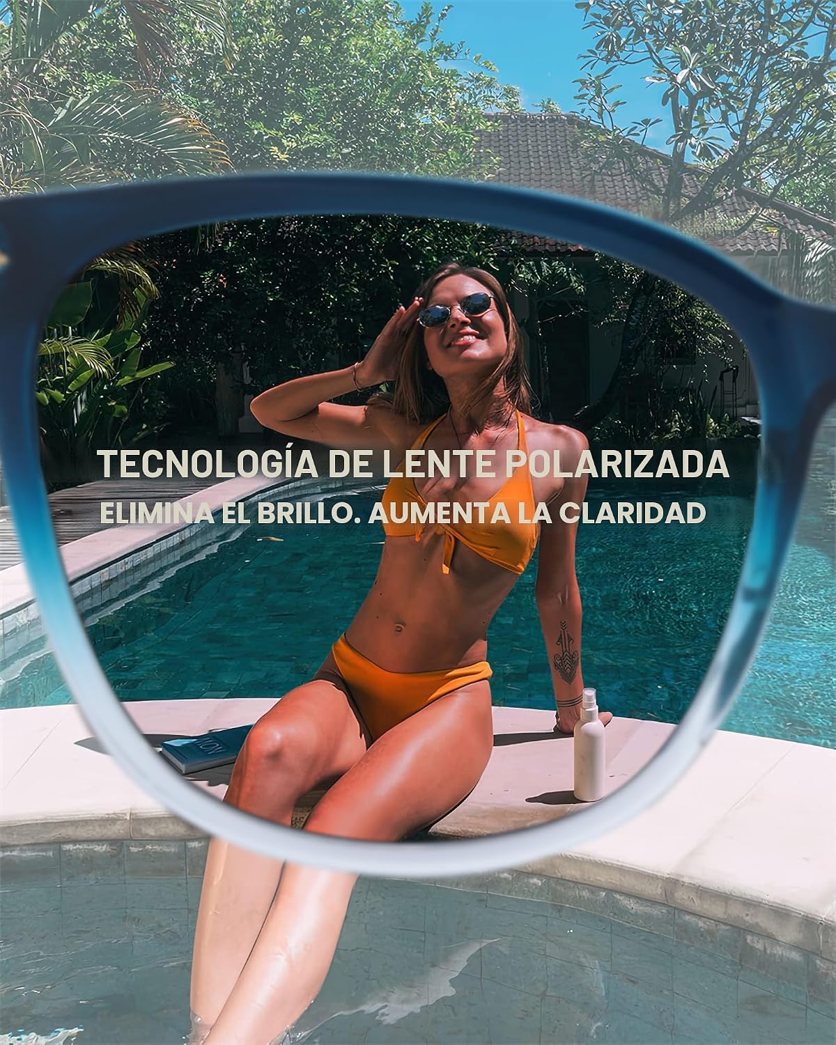 FIMILU 2 paquetes de gafas de sol para mujer, lentes polarizadas co...