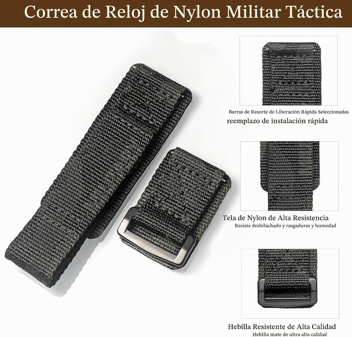 Correa de reloj de liberación rápida de 0.866 in para Amazfit T-Rex...