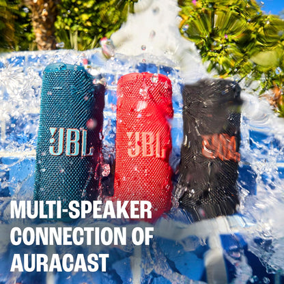 Altavoz Bluetooth portátil JBL Grip, resistente al agua, luz ambien...