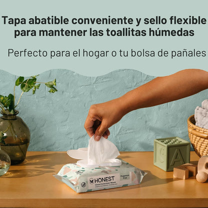 The Honest Company Toallitas multiusos para bebés, Geo Mood, 648 un...