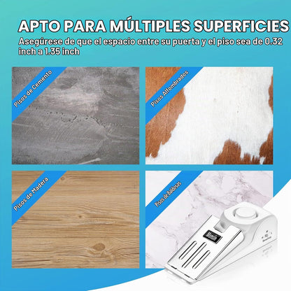 Alarma de tope de puerta, tope de puerta con alarma de seguridad de...