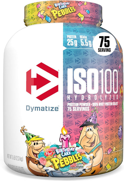 Dymatize Polvo de proteína ISO100, 100% aislado de suero de leche |...