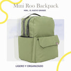 Mini Roo - Mochila para pañales, bolsa de bebé verde musgo, 6 bolsi...