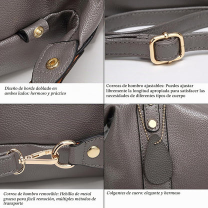 mcuvaec Bolsos y carteras para mujer, bolso de mano de cuero vegano...