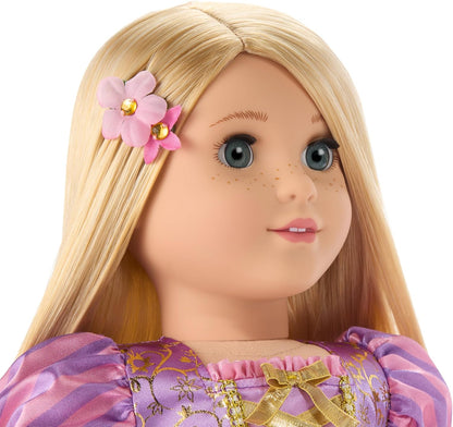 American Girl, Disney, Rapunzel, muñeca de 18 pulgadas, pelo largo...