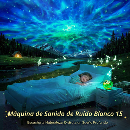 Proyector de luz nocturna Galaxy, proyector de estrellas de 15 colo...