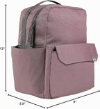 Mini Roo - Mochila para pañales, bolsa de bebé malva - 6 bolsillos...