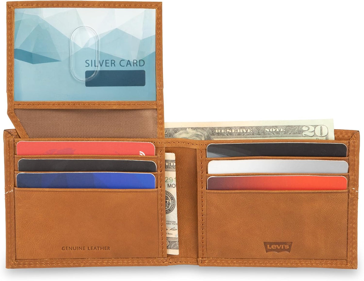 Levi's Cartera compacta para hombre con ranuras para tarjetas y...