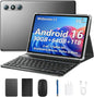 NextCheer Tablet Android 16 de 10.1" con teclado, 30 GB de RAM...