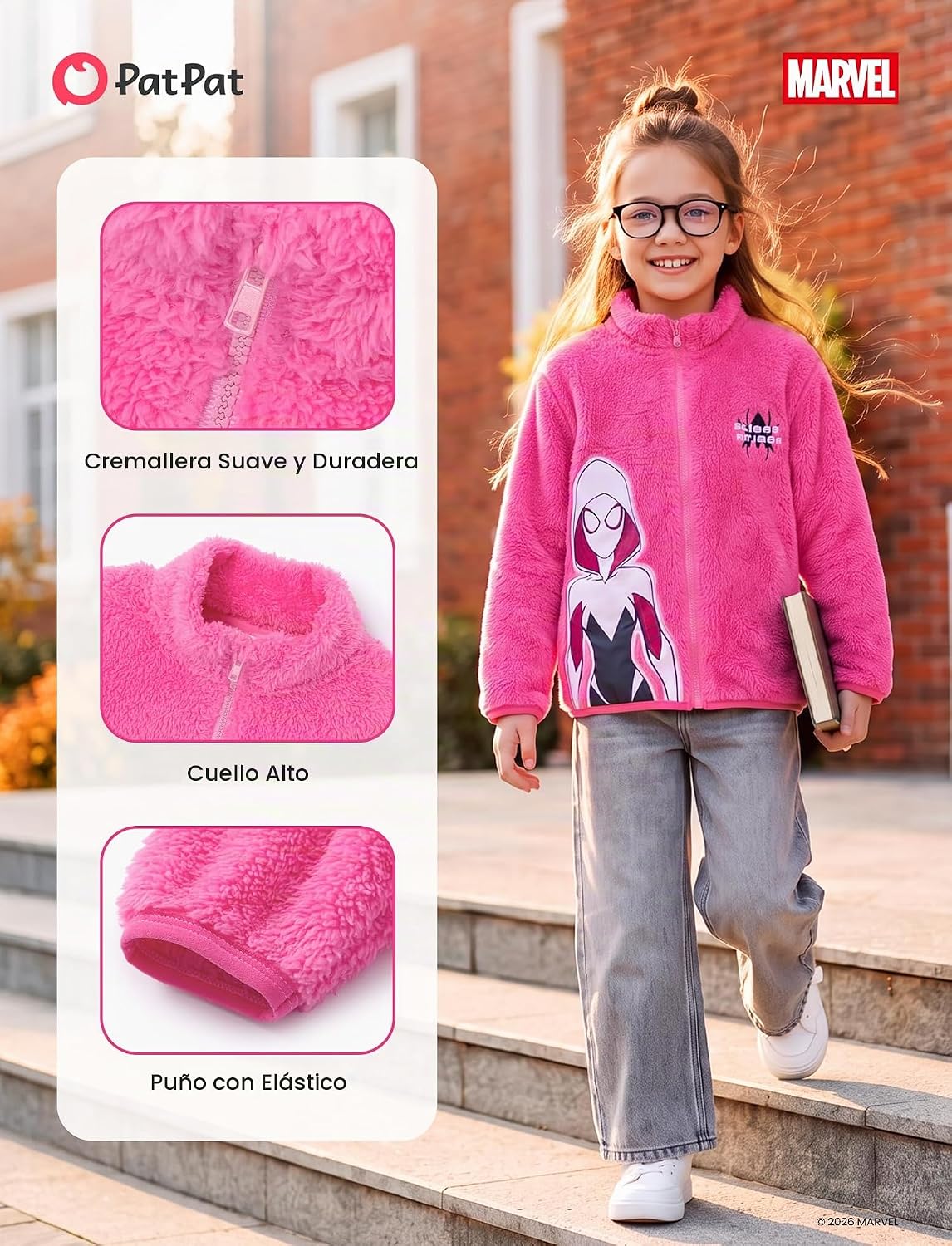 Disney Stitch Frozen Elsa Minnie Mickey - Chaqueta de forro polar p...