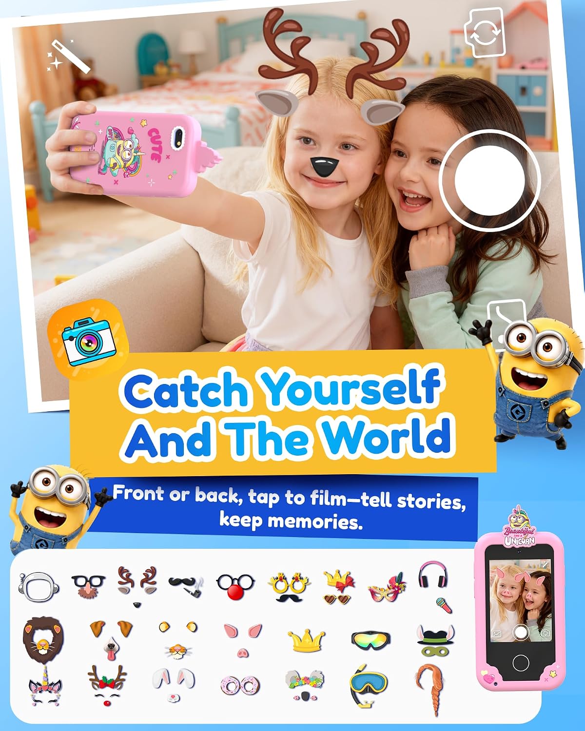 KOKODI Juguetes inteligentes para niños, Minions Collab Regalos de...