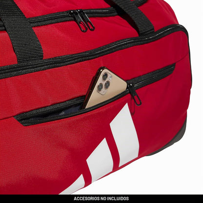 adidas Defender - Maleta deportiva, color rojo 2\/blanco, OSFA | Co...