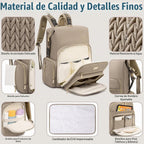 Tealari Mochila para pañales, elegante bolsa de pañales para bebé,...