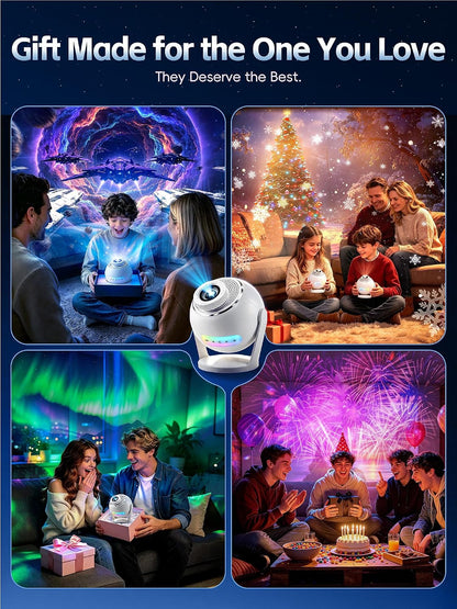 Proyector Galaxy 3D, Altavoz Bluetooth con Proyector Estrella de 60...