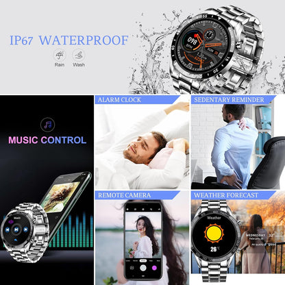 FILIEKEU Reloj inteligente para hombre para Android iOS, llamadas B...