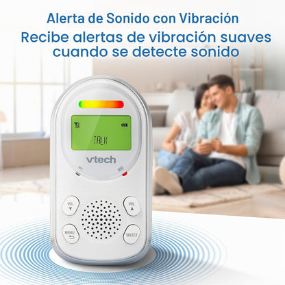 VTech Monitor de audio digital para bebés con 2 unidades para padre...