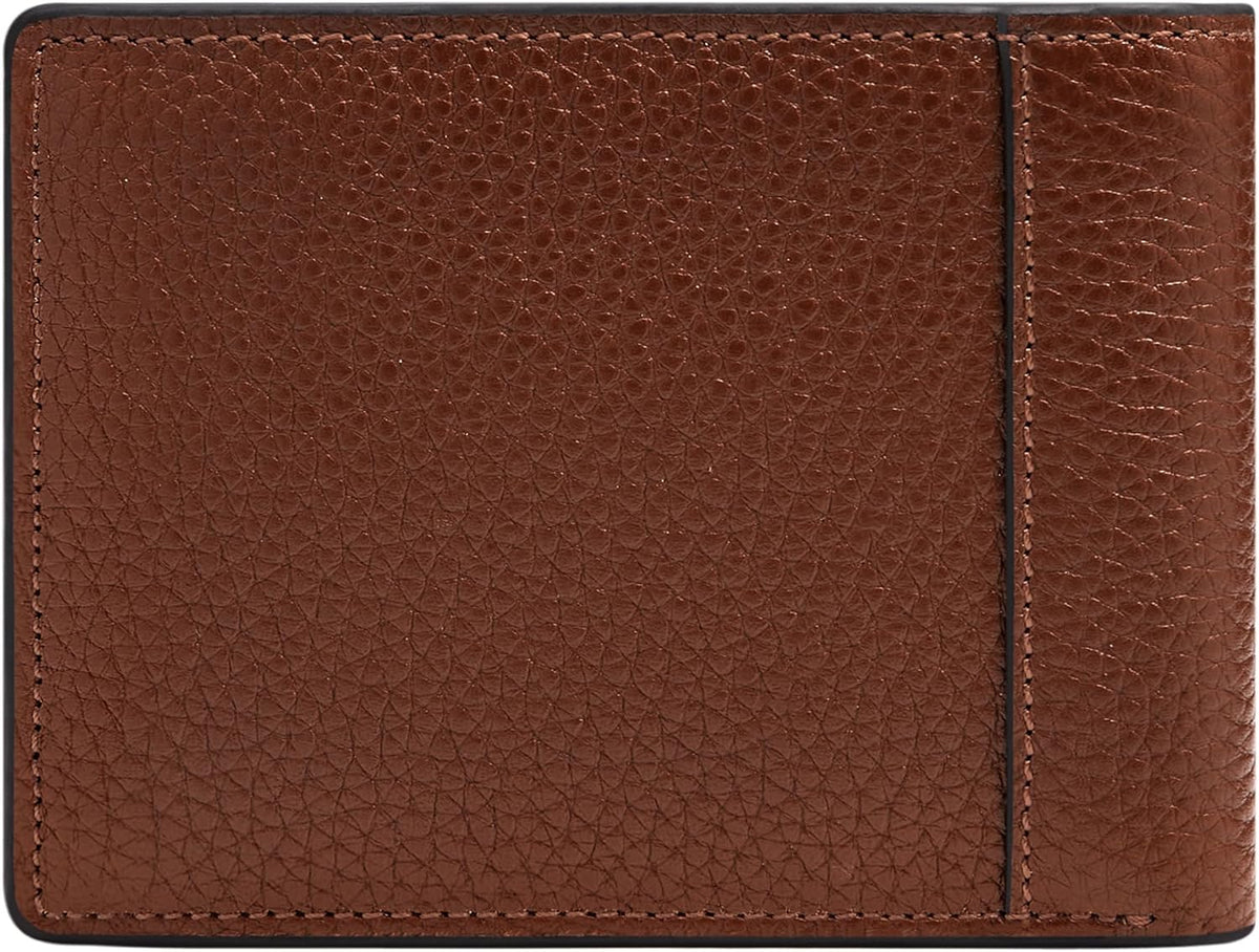 Fossil Huntington - Cartera de piel para hombre, con tapa y tapa pa...