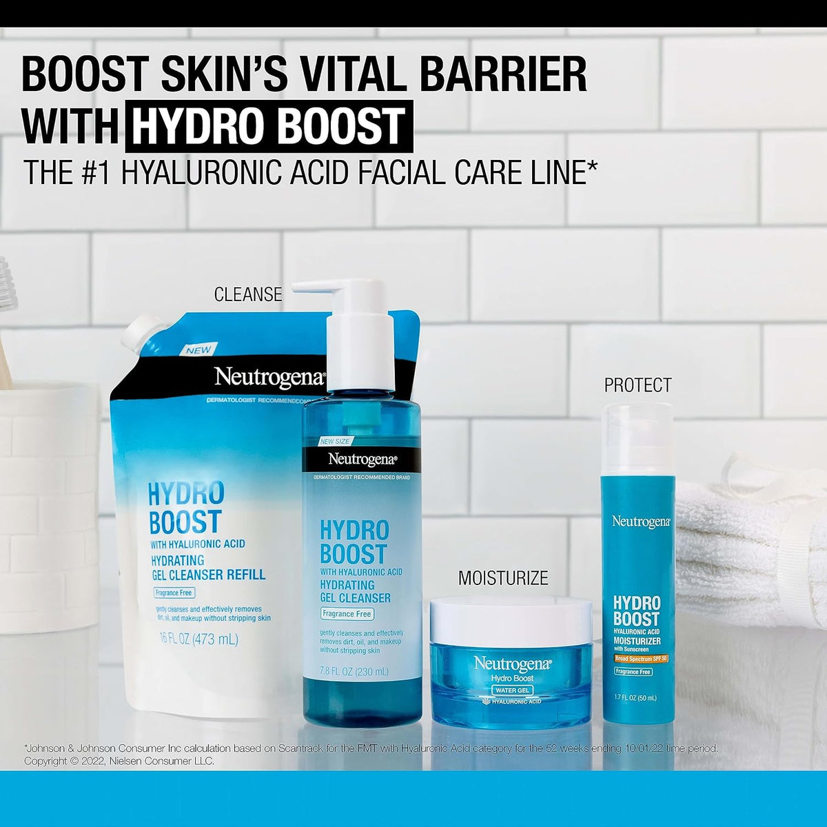 Neutrogena Hydro Boost Limpiador Facial de Gel Hidratante Sin Fraga...