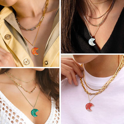 Bestyle Collar de cristal curativo envuelto en árbol de la vida, co...