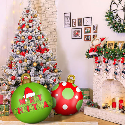 Jetec 2 adornos inflables de Navidad de 32 pulgadas, rojo, verde, b...
