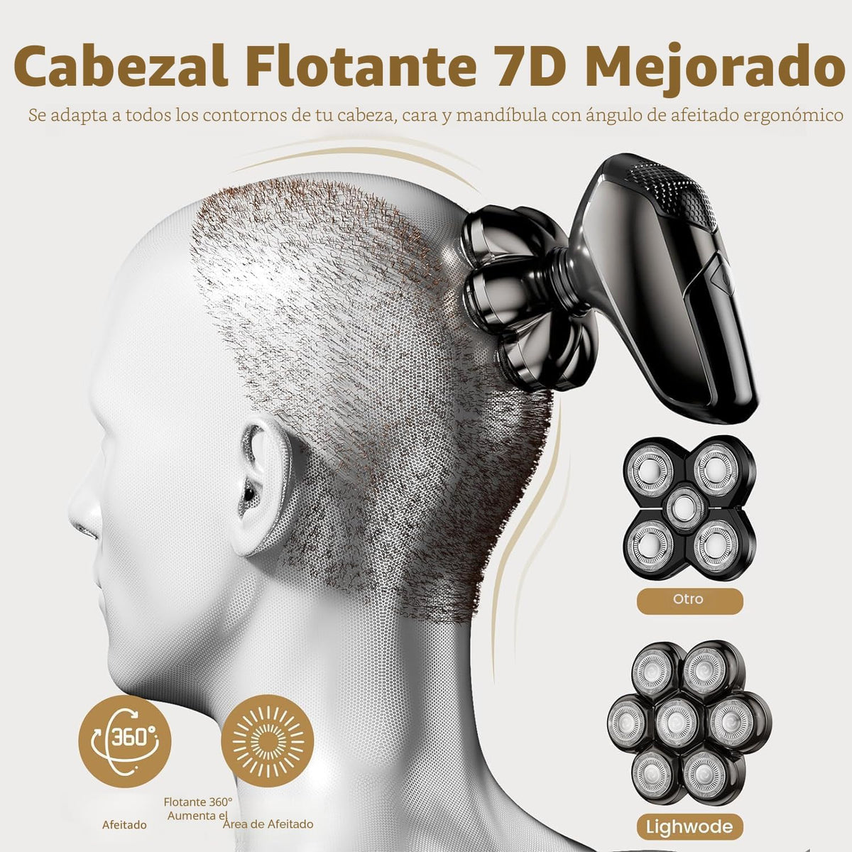 SHPAVVER - Afeitadoras de cabeza para hombres calvos: maquinilla de...