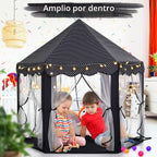 Monobeach Tienda de campaña de princesa para niñas, casa de juegos...