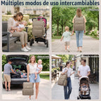 Tealari Mochila para pañales, elegante bolsa de pañales para bebé,...