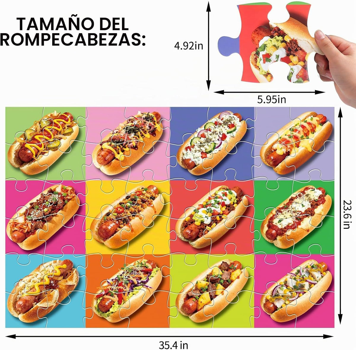 Rompecabezas de suelo jumbo para niños, rompecabezas de 48 piezas p...