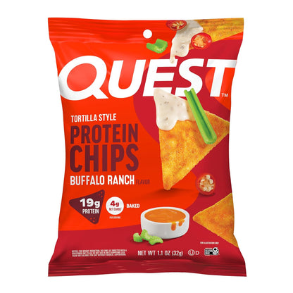 Quest Nutrition Buffalo Ranch - Chips de proteína estilo tortilla |...