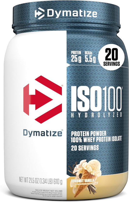 Dymatize Proteína en polvo ISO100, 100% aislado de suero de leche |...