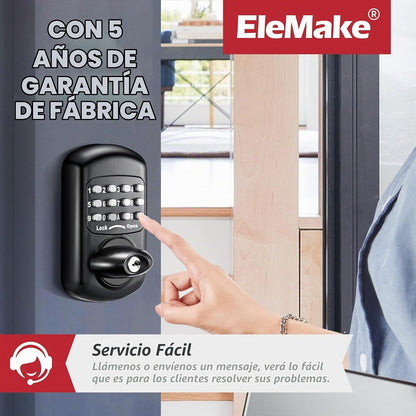 Cerradura de puerta digital y mecánica para teclado de entrada sin...