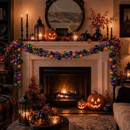 Yuxung 2 guirnaldas de adornos de bolas de Halloween de 6 pies | Bo...