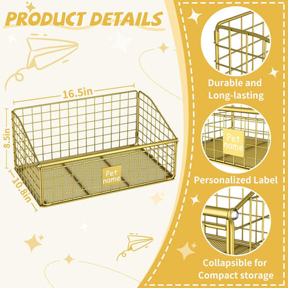 Kaiferty Cesta de Juguetes para Perros Caja de Juguetes, Canasta de...