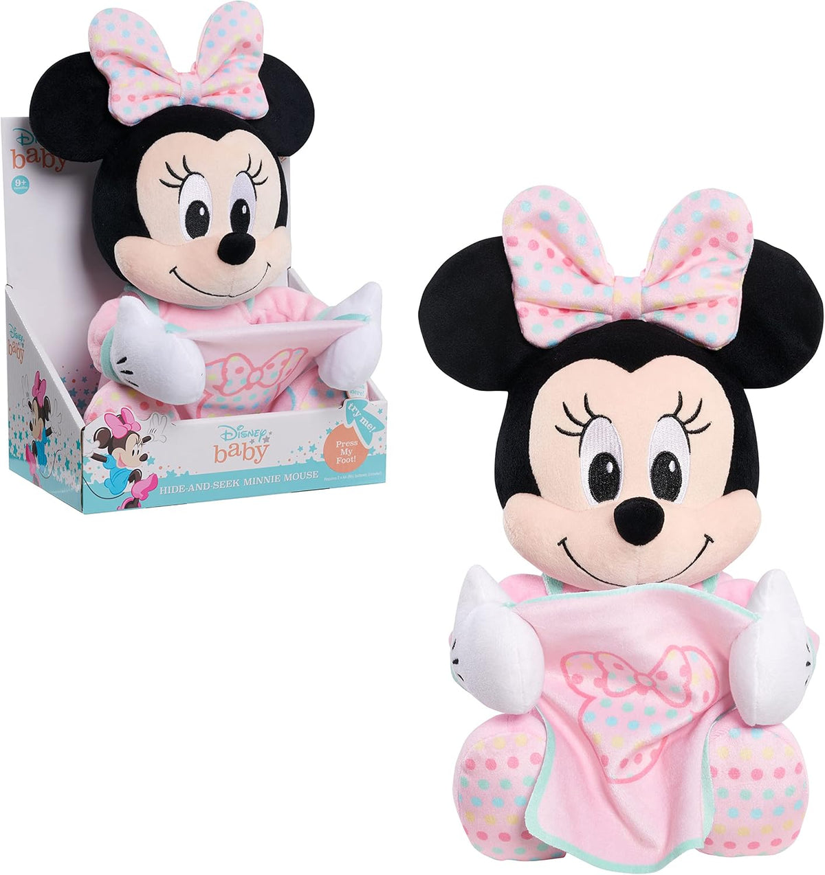 Disney Peluche interactivo de Minnie Mouse para esconderse para beb...