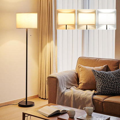 Ambimall - Lámpara de pie moderna para sala de estar y dormitorio,...
