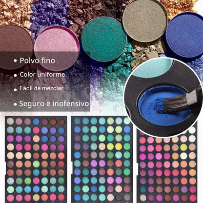 Pure Vie Paleta de sombra de ojos de 252 colores, maquillaje mezcla...
