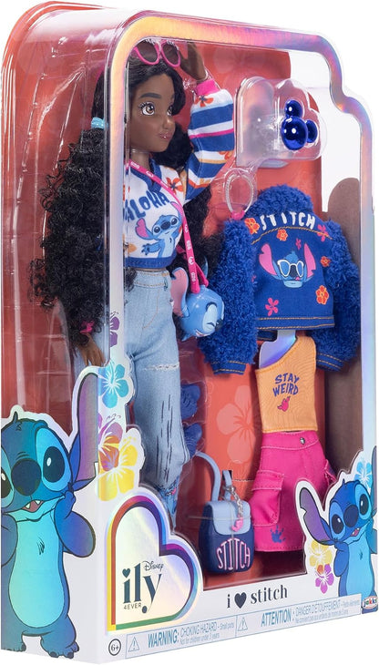 Disney ILY 4EVER Muñecas de Moda Cabello Oscuro Stitch 11.5" de...