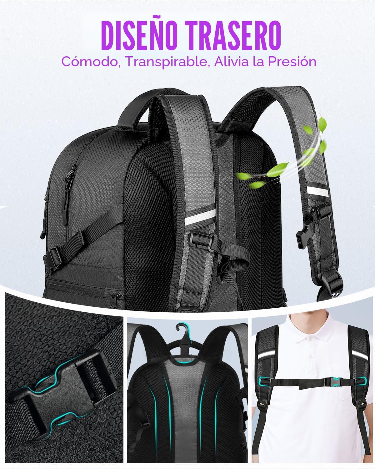 LOINTET - Mochila de baloncesto con compartimento para pelotas y za...