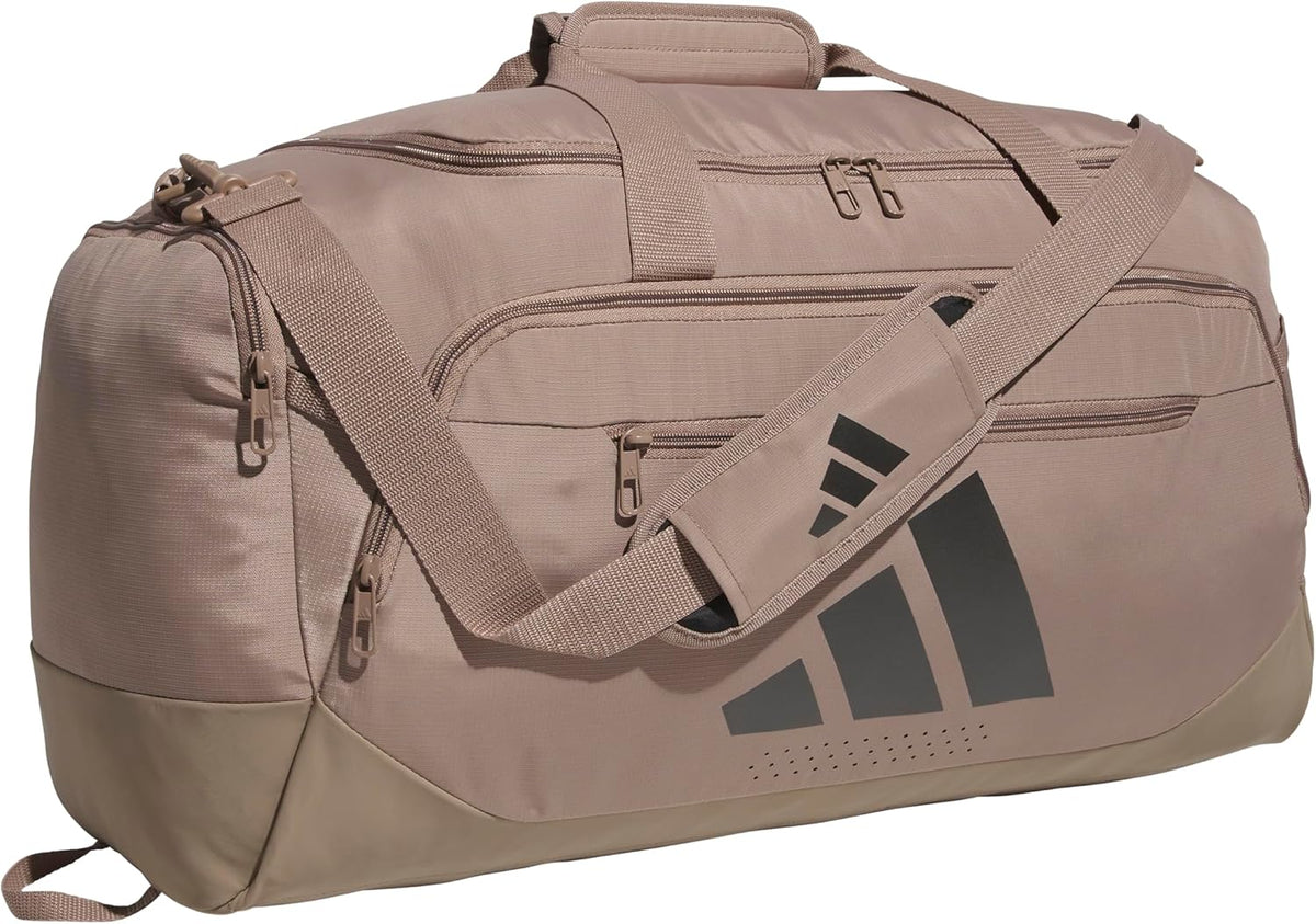 adidas Defender - Maleta deportiva, color marrón tiza\/plomizo, OSF...