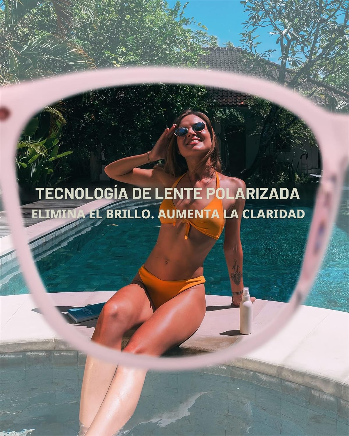 FIMILU 2 paquetes de gafas de sol para mujer, lentes polarizadas co...